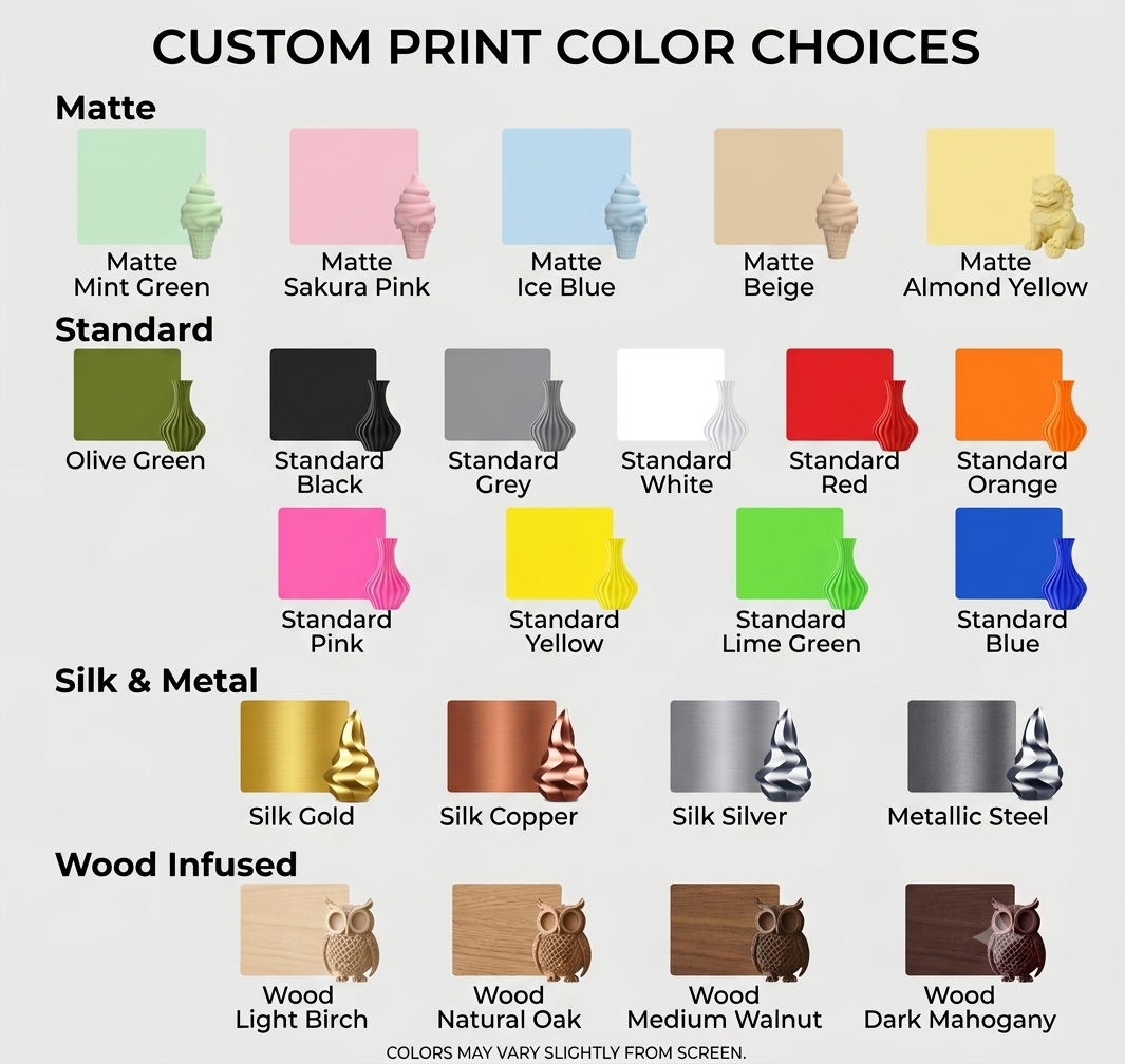 Available colours - LayerMade