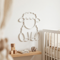 Sheep Wall Art | 3D Printed Nursery Decor | Farm Animal Print