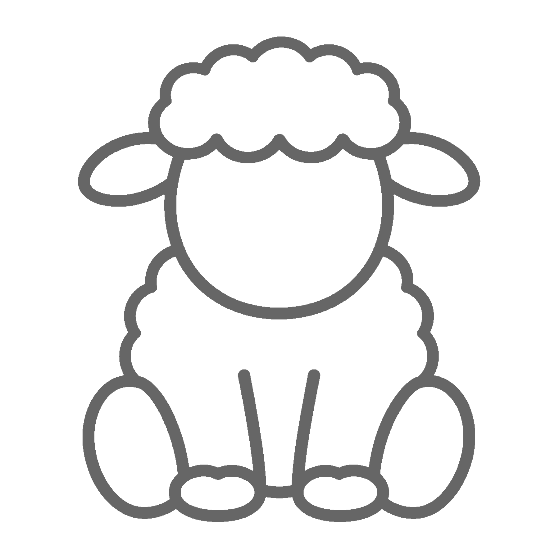 Sheep Wall Art | 3D Printed Nursery Decor | Farm Animal Print